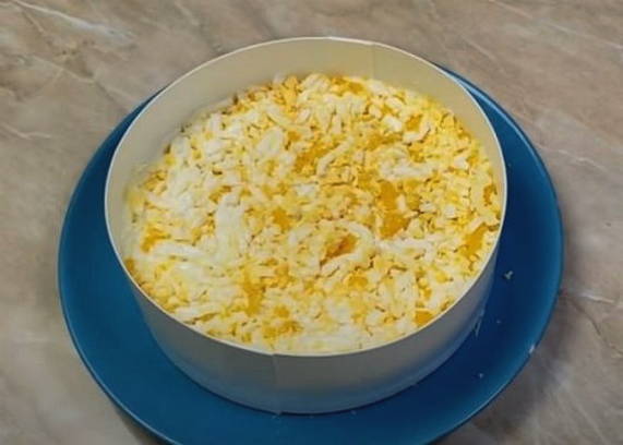 Салат «Мужские слезы» с корейской морковью и шампиньонами