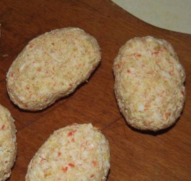 Котлеты из крабовых палочек без сыра