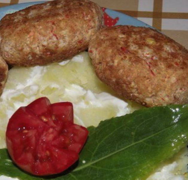 Котлеты из крабовых палочек без сыра