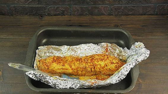 Куриный рулет с грибами и сыром