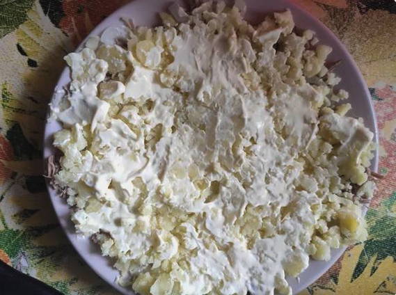 Салат «Мужские грезы» с говядиной и картошкой