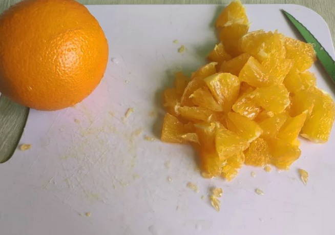 Салат с апельсином и корейской морковкой