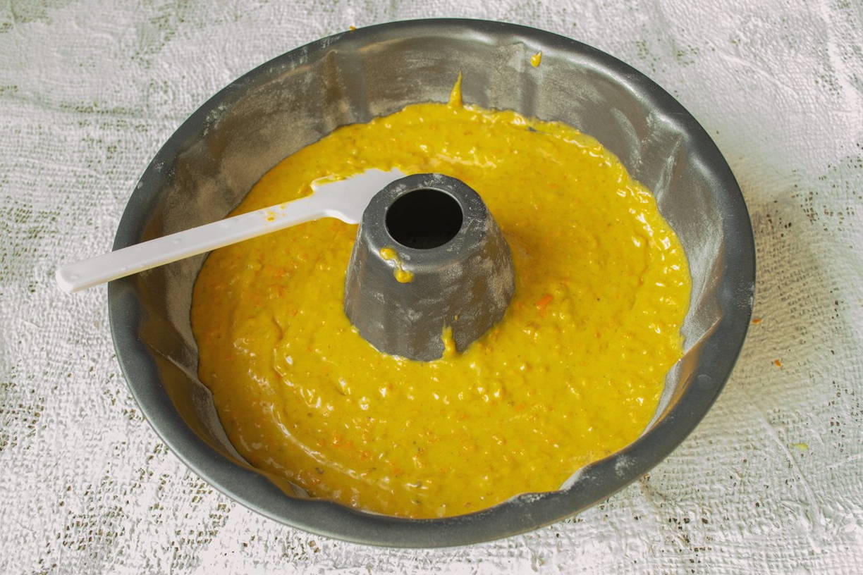 Морковный торт с грецкими орехами
