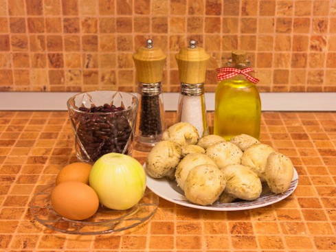 Салат с вареной фасолью
