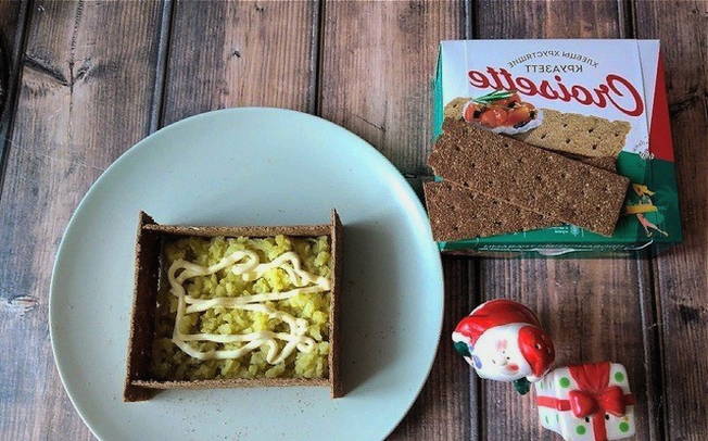 Салат «Лукошко» с опятами