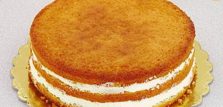 Торт с кремом из манки
