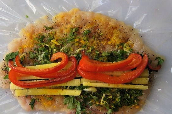 Куриный рулет с сыром