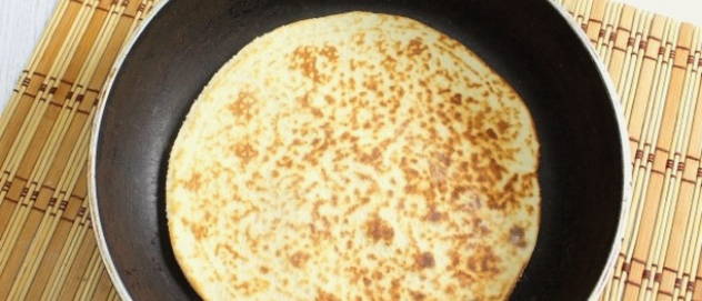 Торт со сгущенкой и заварным кремом на сковороде