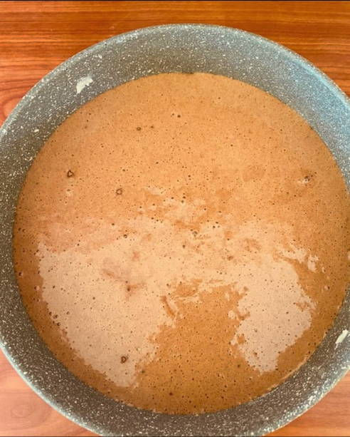 Шоколадный торт с заварным кремом