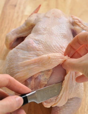 Куриный рулет из целой курицы