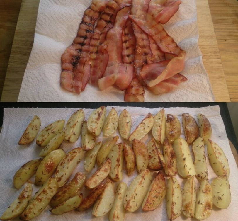Салат с ветчиной, грибами и маринованными огурцами