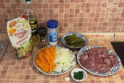 Салат «Пассажирский» с куриной печенью