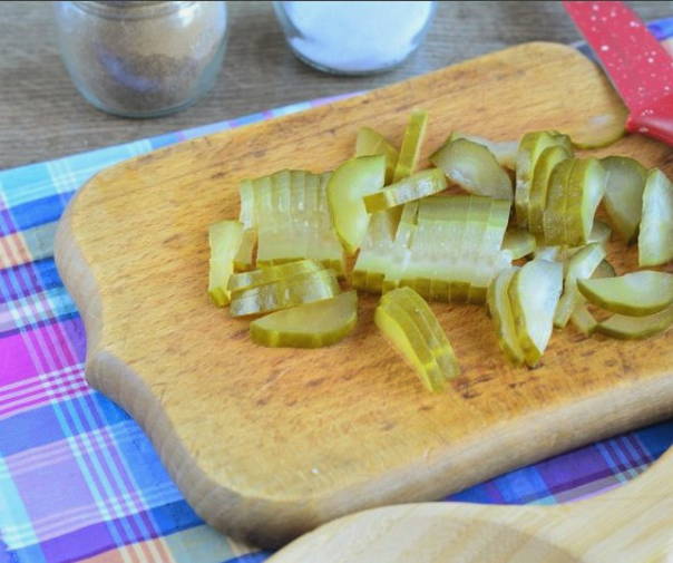 Салат с сердцем и грибами Салат с сердцем и грибами
