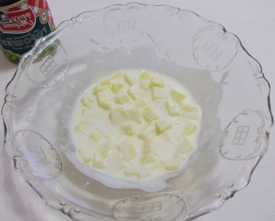 Салат с ростбифом и картофелем
