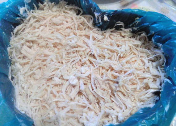 Салат с картошкой фри мелкой соломкой