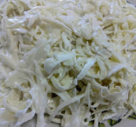 Салат с картошкой фри мелкой соломкой