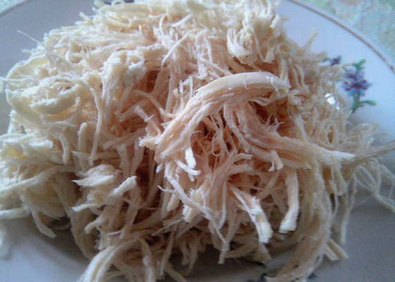 Салат с картошкой фри мелкой соломкой