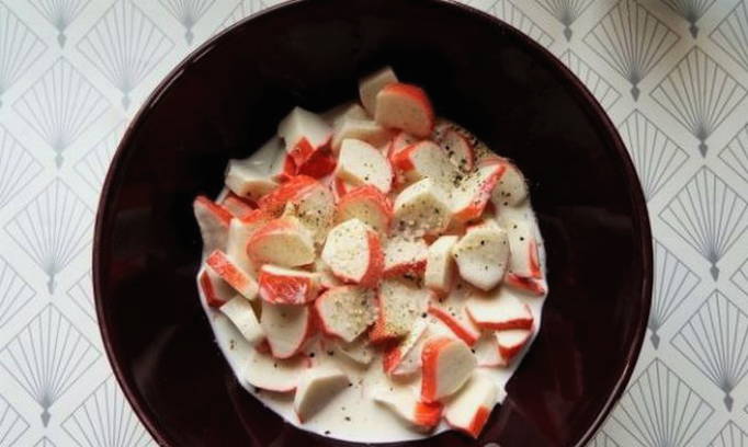 Крабовые палочки с сыром в духовке