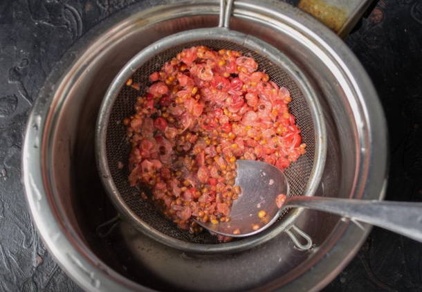 Морс из замороженной красной смородины