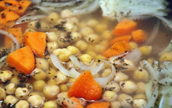 Суп из нута с мясом
