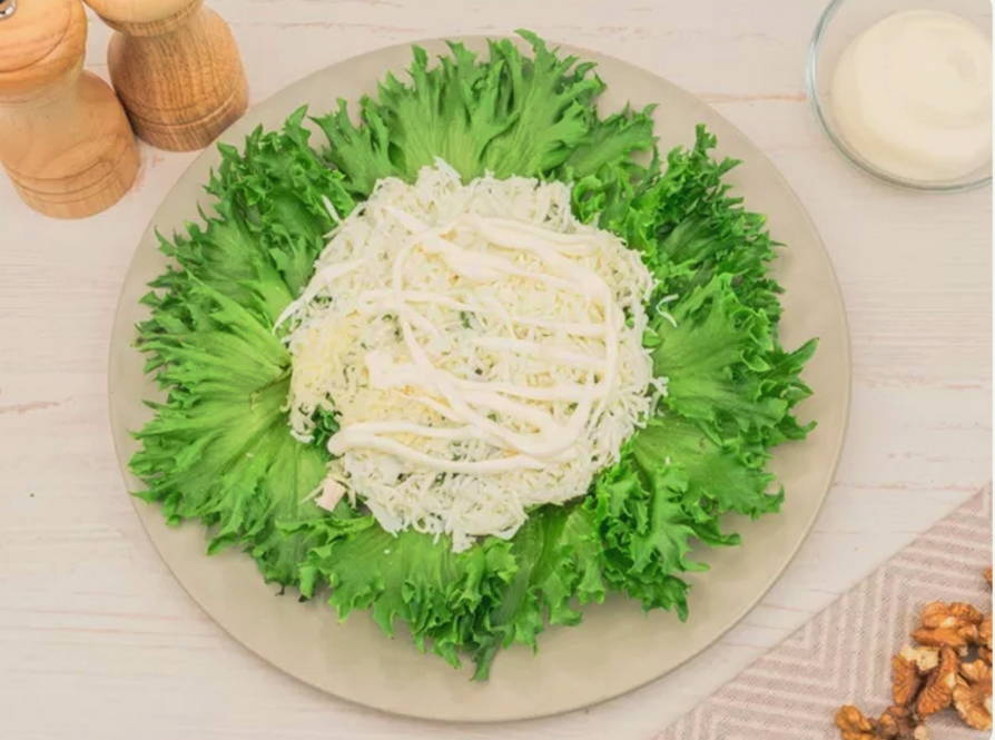 Салат «Черепашка» с курицей