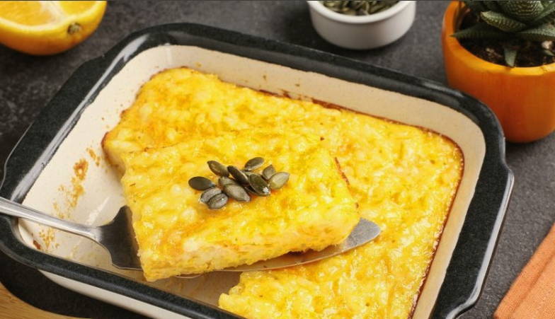 Запеканка из тыквы с рисом в духовке