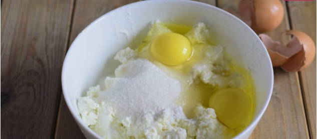 Запеканка «Зебра» из творога и тыквы