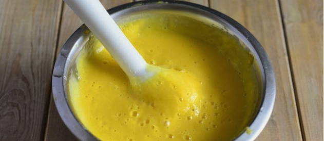 Запеканка «Зебра» из творога и тыквы