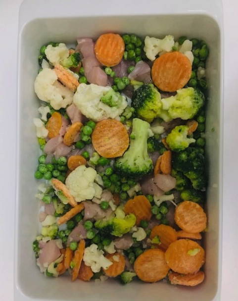 Овощная запеканка с курицей в духовке