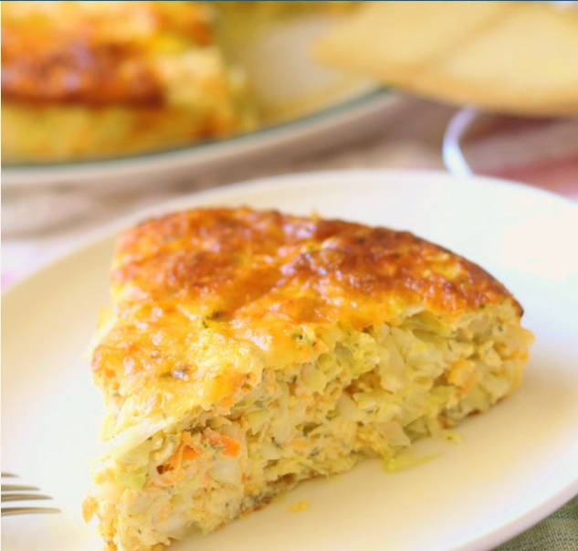 Капустная запеканка без мяса в духовке