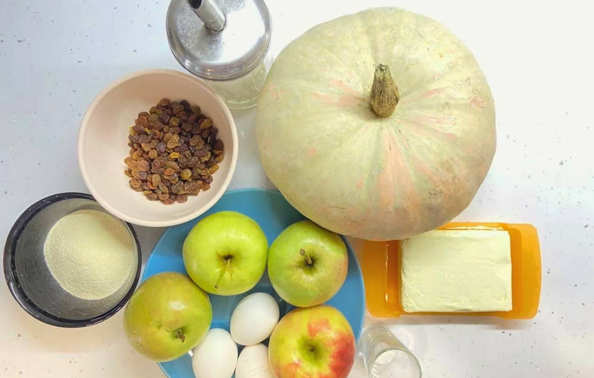 Запеканка из тыквы с яблоками